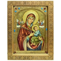 Живописная икона в киоте Образ Пресвятой Богородицы «Страстная» - фото 10440