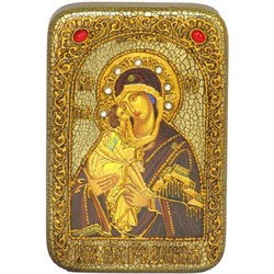 Донская Божия Матерь, икона на мореном дубе - фото 10612