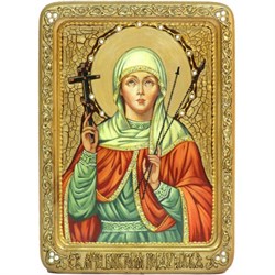 Святая мученица Виктория Кордувийская, живописная икона в авторском стиле - фото 11175