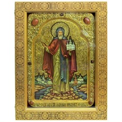 Живописная икона в киоте Cвятой благоверный князь Даниил Московский - фото 11285