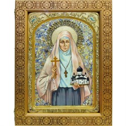 Живописная икона в киоте Святая преподобномученица великая княгиня Елисавета - фото 11315