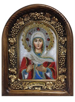 Татьяна Святая мученица, дивеевская икона из бисера - фото 11346