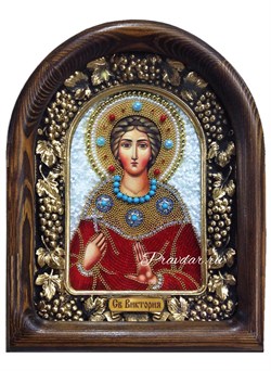 Святая мученица Вероника (Ника), дивеевская икона из бисера 3801 - фото 12647