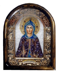 Святая Преподобная Мария Радонежская, дивеевская икона из бисера 3805 - фото 12656