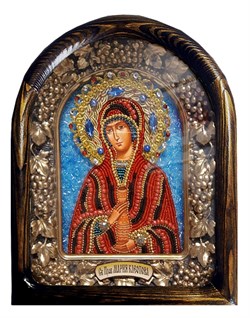 Святая праведная Мария Клеопова, дивеевская икона из бисера 3806 - фото 12662