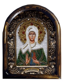 Святая праведная Иоанна мироносица, дивеевская икона из бисера 3807 - фото 12665