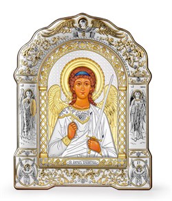 Ангел Хранитель, греческая икона, серебряный оклад, под оргстеклом 3817 - фото 12727