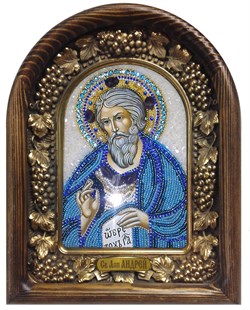 Андрей Апостол , дивеевская икона из бисера - фото 5536
