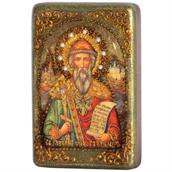 Владимир Святой князь икона ручной работы под старину - фото 5628
