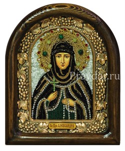 Александра Дивеевская Преподобная, дивеевская икона из бисера - фото 5896