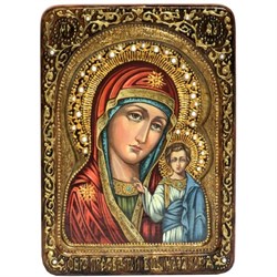 Казанская икона Божьей Матери, живописная в авторском стиле - фото 6598