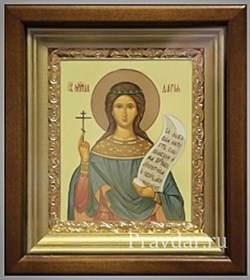 Дария Святая мученица, икона в киоте 16х19 см - фото 6780