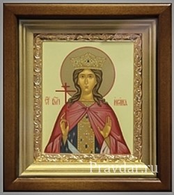 Ирина Македонская Святая великомученица, икона в киоте 16х19 см - фото 6790
