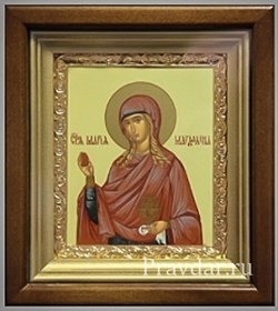 Мария Магдалина, икона в киоте 16х19 см - фото 6808