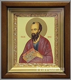 Павел Апостол, икона в киоте 16х19 см - фото 6896