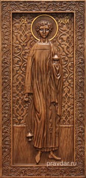 Филипп Святой, резная икона на дубовой цельноламельной доске (ростовая) - фото 8953