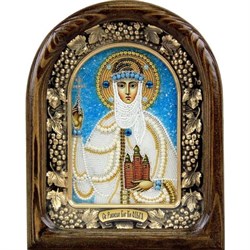 Ольга Святая Равноапостольная Княгиня, дивеевская икона из бисера - фото 9479
