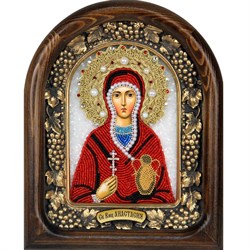 Анастасия Узорешительница, дивеевская икона из бисера - фото 9500