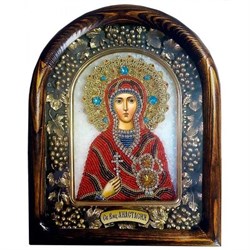 Анастасия Узорешительница, дивеевская икона из бисера - фото 9715