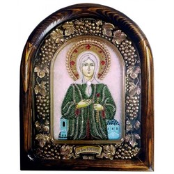 Ксения Петербургская, дивеевская икона из бисера - фото 9751