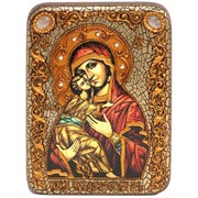 Владимирская Божья Матерь, икона на мореном дубе