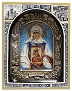 Святая блаженная Мария Дивеевская, дивеевская икона из бисера