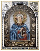 Святая великомученица Анастасия, дивеевская икона из бисера