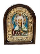 Василисса Коринфская Святая мученица, дивеевская икона из бисера