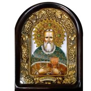 Святой праведный Иоанн Кронштадтский, дивеевская икона из бисера ручной работы