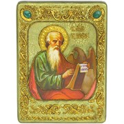 Иоанн Богослов, Святой апостол икона ручной работы под старину 21х29 см