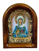Святая мученица Василисса Римская, дивеевская икона из бисера