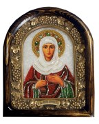 Святая праведная Иоанна мироносица, дивеевская икона из бисера 3408