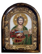 Святой великомученик Артемий Антиохийский, дивеевская икона бисером 3779