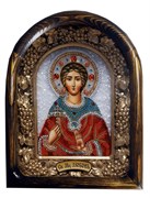 Святая мученица Любовь дивеевская икона из бисера ручной работы 3789