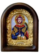 Святой мученик Максим Антиохийский, икона из бисера 3875