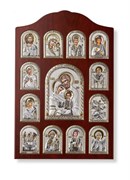 Иконостас на деревянной основе - центральная икона Святое Семейство 3909