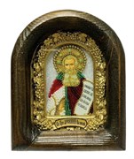 Святой Преподобный Арсений Великий дивеевская икона из бисера 3939