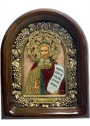 Святой Преподобный Арсений Великий дивеевская икона из бисера 3940