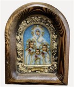 Вера Надежда Любовь дивеевская икона из бисера ручной работы 3943
