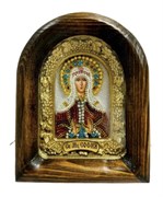 Святая мученица София Слуцкая, дивеевская икона из бисера 3946