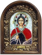 Георгий Святой Великомученик, дивеевская икона из бисера ручной работы