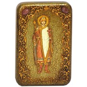 Борис Святой благоверный князь икона ручной работы под старину