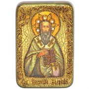 Василий Великий икона ручной работы под старину