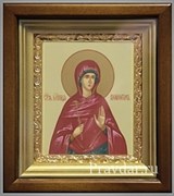 Валентина Святая мученица, икона в киоте 16х19 см