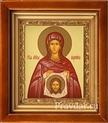Вероника Святая мученица, икона в киоте 16х19 см