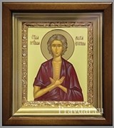 Мария Египетская, икона в киоте 16х19 см