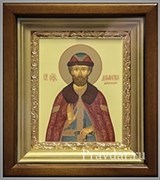 Дмитрий Донской, икона в киоте 16х19 см