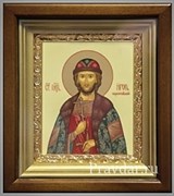 Игорь Благоверный князь, икона в киоте 16х19 см