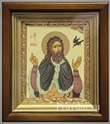 Илия пророк, икона в киоте 16х19 см