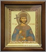 Константин Великий, икона в киоте 16х19 см